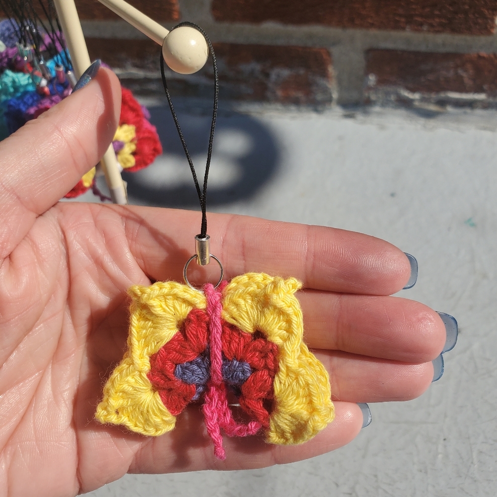 Crocheted butterfly - Handmade